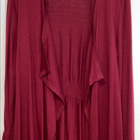 White House Black Market Cardigan Sweater M Red - Picture 3 of 8